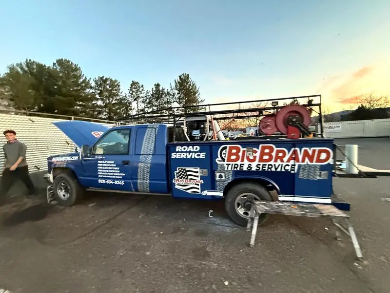 Big Brand Tire & Service fleet truck, second unit