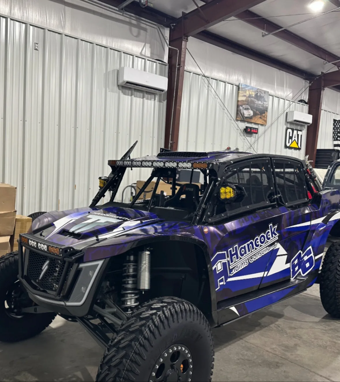 Hancock Claims Consulting race UTV number 86 wrap