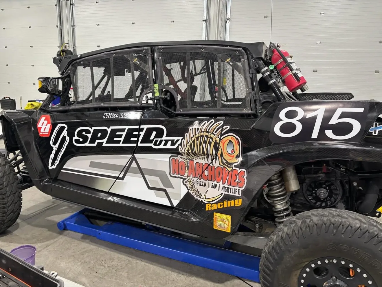 No Anchovies Racing UTV number 815 wrap