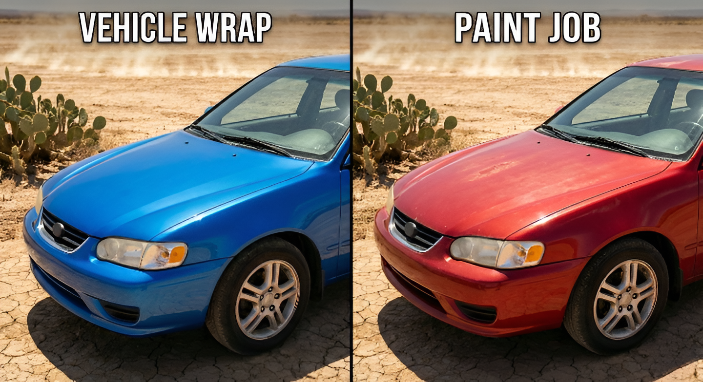 Vehicle Wrap vs Paint Job: Which Is Better in Arizona Heat?